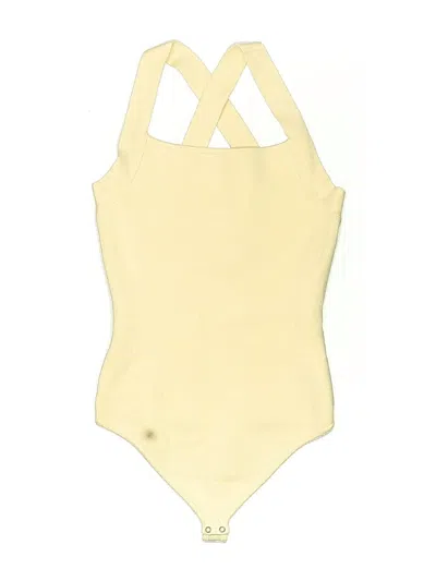 Pre-owned Abercrombie & Fitch Bodysuit In Yellow