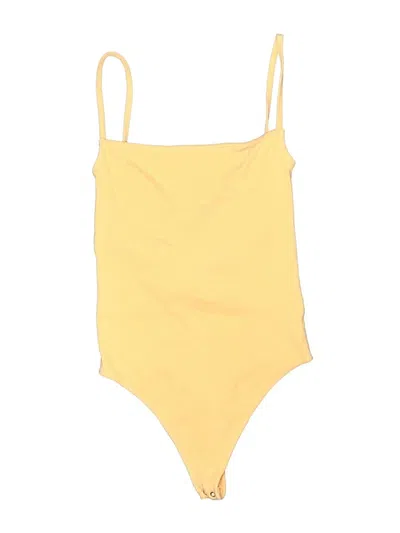 Pre-owned Abercrombie & Fitch Bodysuit In Yellow