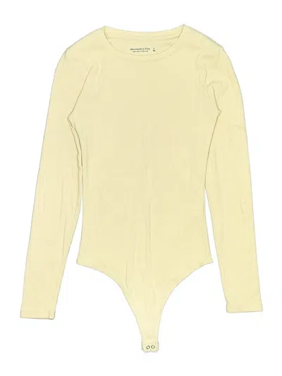 Pre-owned Abercrombie & Fitch Bodysuit In Yellow