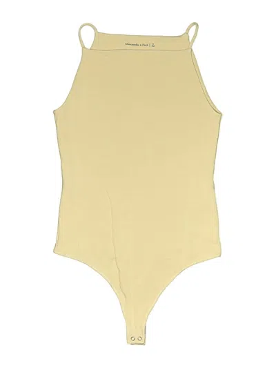 Pre-owned Abercrombie & Fitch Bodysuit In Yellow