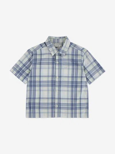 Abercrombie & Fitch Kids'  Boys Boxy Woven Shirt In Blue