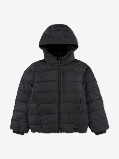 Abercrombie & Fitch Kids'  Boys Midweight Puffer Jacket On Black