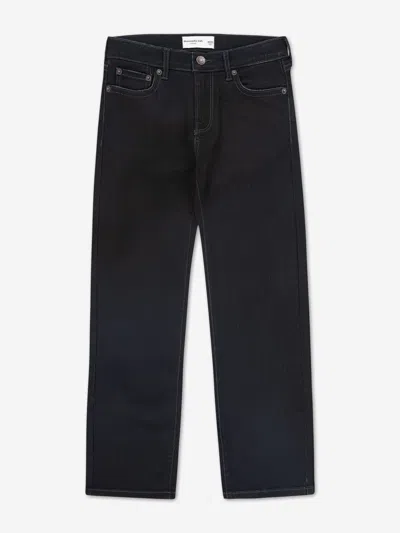 Abercrombie & Fitch Kids'  Boys Straight Fit Jeans In Black