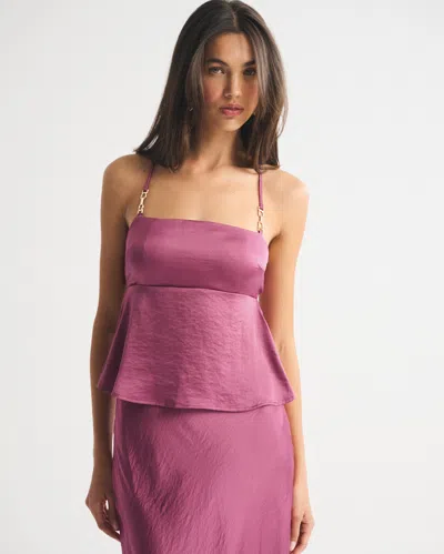 Abercrombie & Fitch Bra-free Hardware Set Top In Purple