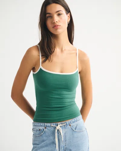 Abercrombie & Fitch Bra-free 90s Cami In Green