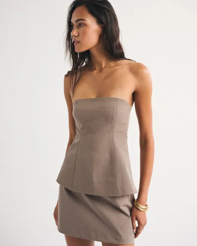 Abercrombie & Fitch Bra-free A&f Forme Strapless Top In Orange