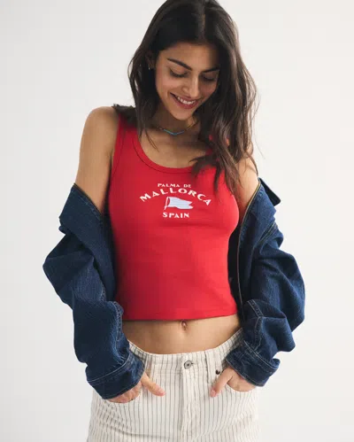 Abercrombie & Fitch Bra-free Spain Graphic Scoopneck Tank In Multi