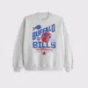 Abercrombie & Fitch Buffalo Bills Graphic Crew Sweatshirt In Gray