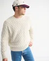 Abercrombie & Fitch Cable Crew Sweater In Animal Print