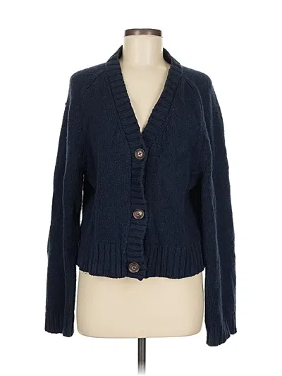 Pre-owned Abercrombie & Fitch Cardigan Sweater In Blue