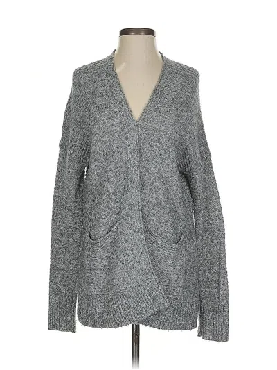 Pre-owned Abercrombie & Fitch Cardigan Sweater In Gray