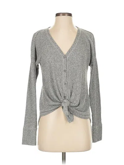 Pre-owned Abercrombie & Fitch Cardigan Sweater In Gray