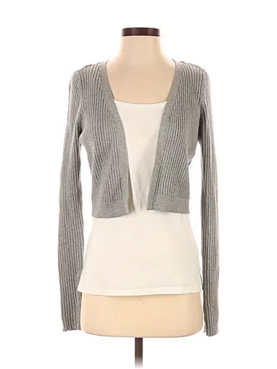 Pre-owned Abercrombie & Fitch Cardigan Sweater In Gray