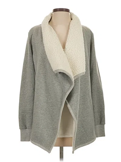Pre-owned Abercrombie & Fitch Cardigan Sweater In Gray