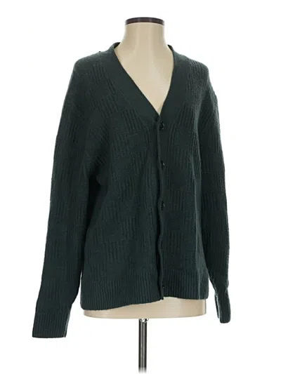 Pre-owned Abercrombie & Fitch Cardigan Sweater In Green