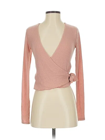 Pre-owned Abercrombie & Fitch Cardigan Sweater In Pink