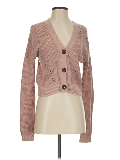 Pre-owned Abercrombie & Fitch Cardigan Sweater In Pink