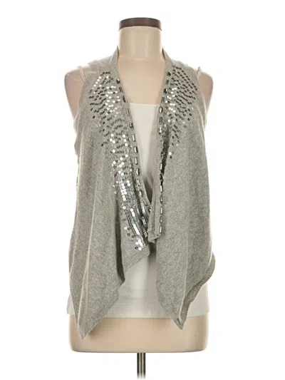 Pre-owned Abercrombie & Fitch Cardigan Sweater In Silver