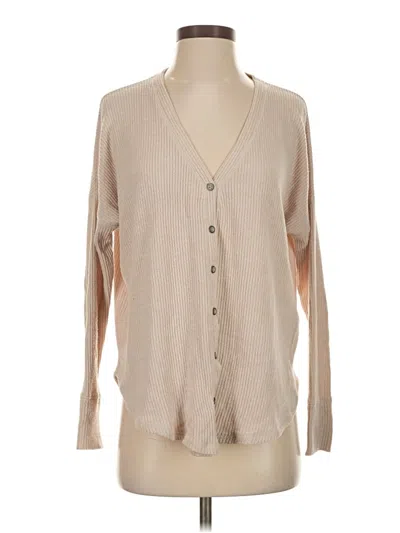 Pre-owned Abercrombie & Fitch Cardigan Sweater In Tan