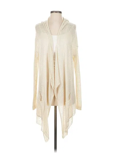 Pre-owned Abercrombie & Fitch Cardigan Sweater In White