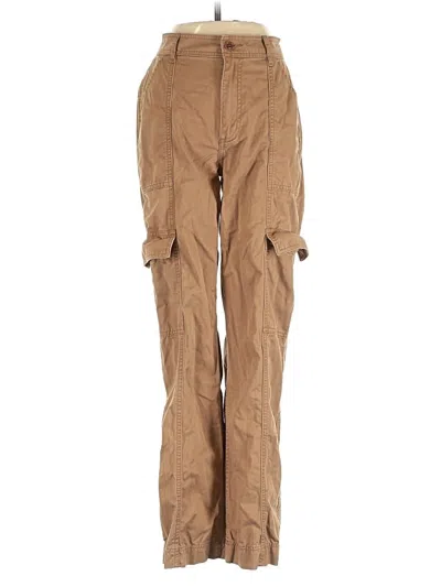 Pre-owned Abercrombie & Fitch Cargo Pants In Brown