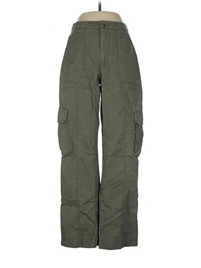 Pre-owned Abercrombie & Fitch Cargo Pants In Green