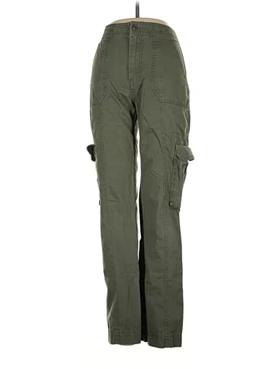 Pre-owned Abercrombie & Fitch Cargo Pants In Green