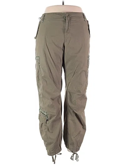 Pre-owned Abercrombie & Fitch Cargo Pants In Green