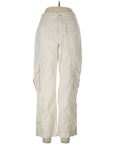 Pre-owned Abercrombie & Fitch Cargo Pants In Ivory