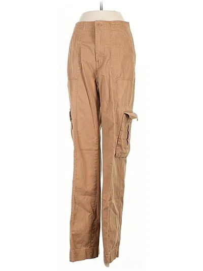 Pre-owned Abercrombie & Fitch Cargo Pants In Tan