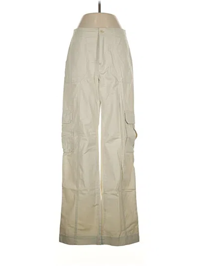 Pre-owned Abercrombie & Fitch Cargo Pants In Tan