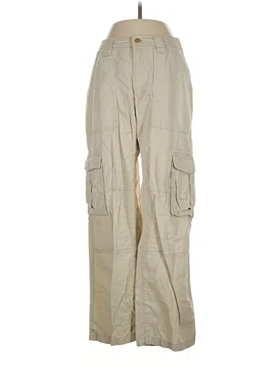 Pre-owned Abercrombie & Fitch Cargo Pants In Tan