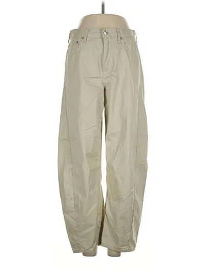 Pre-owned Abercrombie & Fitch Cargo Pants In Tan