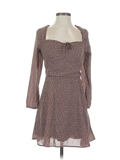 Pre-owned Abercrombie & Fitch Casual Dress In Brown