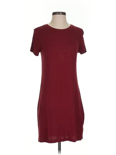Pre-owned Abercrombie & Fitch Casual Dress In Burgundy