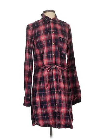 Pre-owned Abercrombie & Fitch Casual Dress In Burgundy