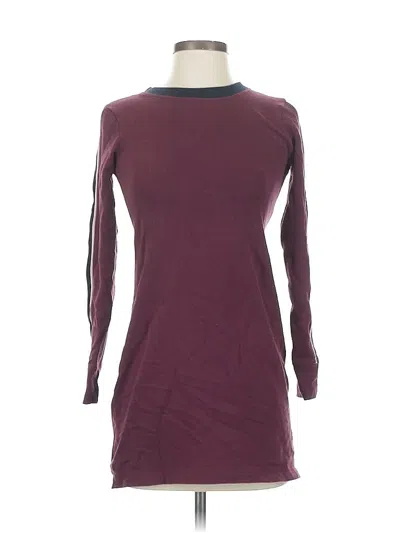 Pre-owned Abercrombie & Fitch Casual Dress In Burgundy