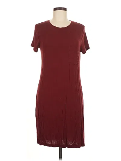 Pre-owned Abercrombie & Fitch Casual Dress In Burgundy