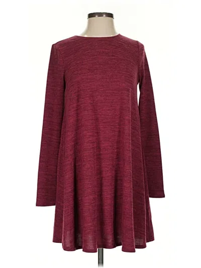 Pre-owned Abercrombie & Fitch Casual Dress In Burgundy