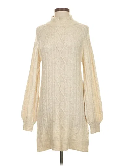 Pre-owned Abercrombie & Fitch Casual Dress In Ivory