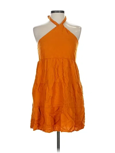 Pre-owned Abercrombie & Fitch Casual Dress In Orange