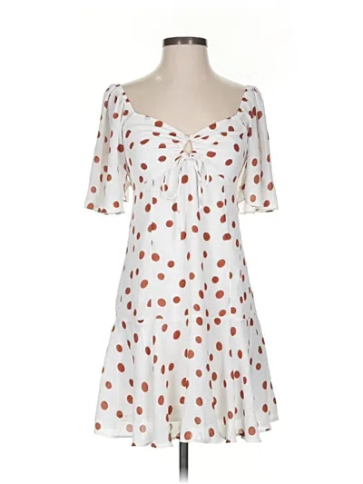 Pre-owned Abercrombie & Fitch Casual Dress In White