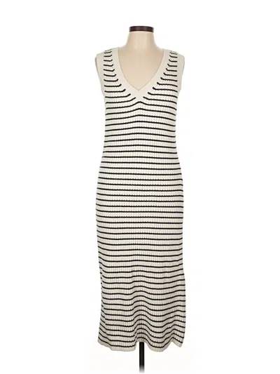 Pre-owned Abercrombie & Fitch Casual Dress In White