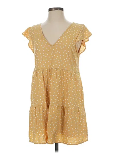 Pre-owned Abercrombie & Fitch Casual Dress In Yellow