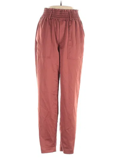 Pre-owned Abercrombie & Fitch Casual Pants In Burgundy