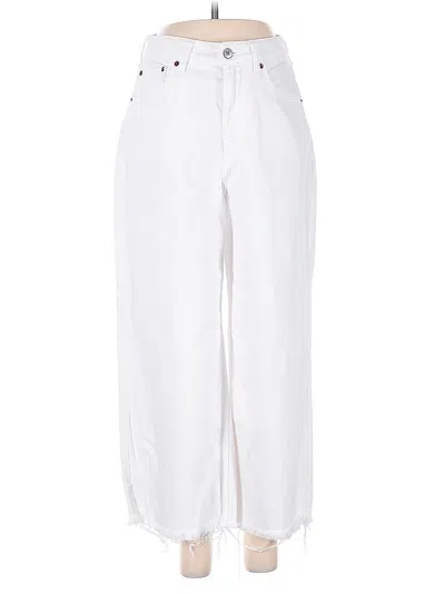 Pre-owned Abercrombie & Fitch Casual Pants In White