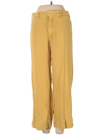 Pre-owned Abercrombie & Fitch Casual Pants In Yellow