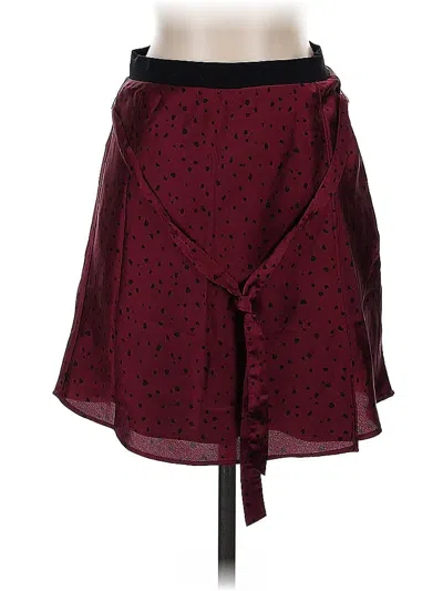Pre-owned Abercrombie & Fitch Casual Skirt In Burgundy
