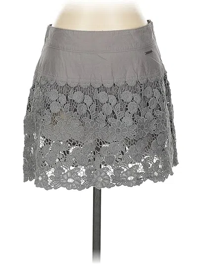 Pre-owned Abercrombie & Fitch Casual Skirt In Gray