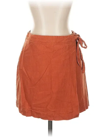 Pre-owned Abercrombie & Fitch Casual Skirt In Orange